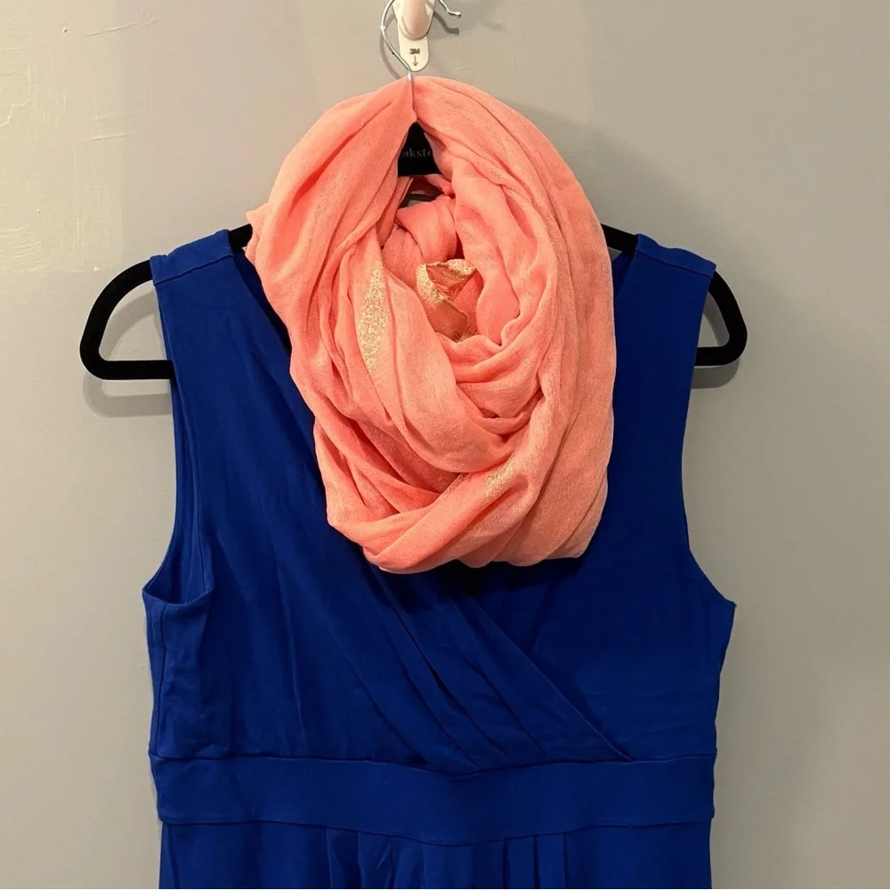 NWT pink scarf with gold detail from New York and company